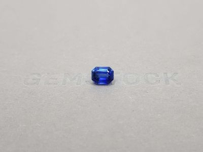Насыщенный синий сапфир  в огранке октагон 1,79 карата, Шри-Ланка photo