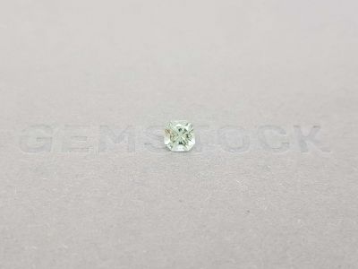 Светло-зеленый турмалин в огранке радиант 0,56 карат photo