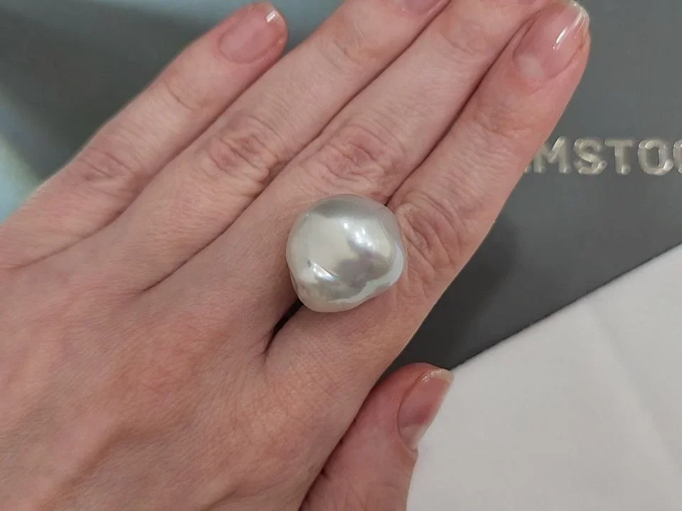 Жемчуг барочный формы  Южных морей 19,1-20,0 мм, Австралия  Изображение №2