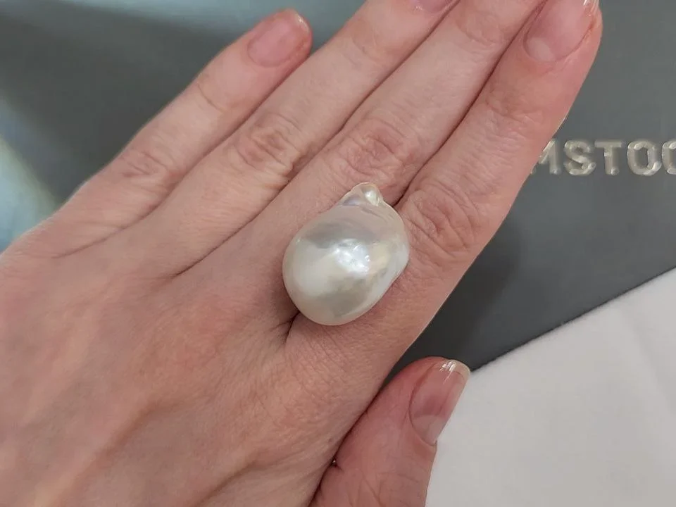 Жемчуг барочный  формы Южных морей 18,3-24,5 мм, Австралия Изображение №2