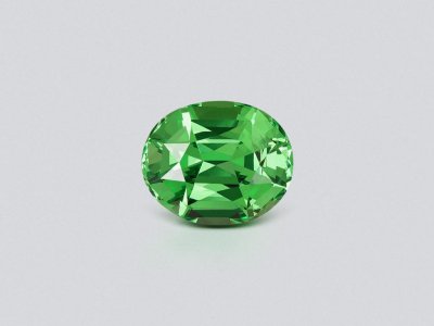 Гранат цаворит Intense Green в огранке овал 1,29 карата, Танзания  photo