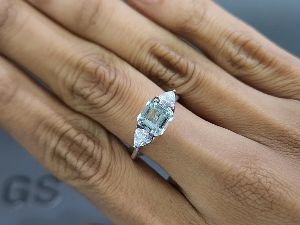 Аквамарин в огранке октагон 1,36 карат, Мадагаскар  Изображение №5