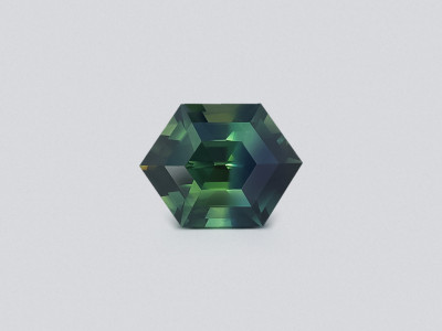 Сапфир Teal в огранке гексагон 3,52 карат, Мадагаскар photo