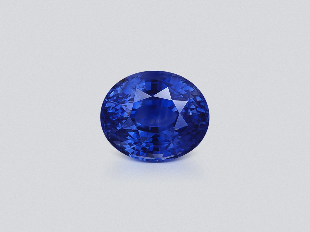 Негретый сапфир Cornflower Blue в огранке овал 9,03 карата, Шри-Ланка Изображение №1