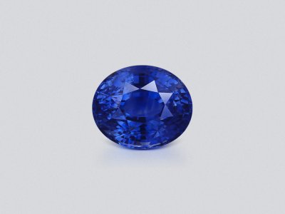 Негретый сапфир Cornflower Blue в огранке овал 9,03 карата, Шри-Ланка photo