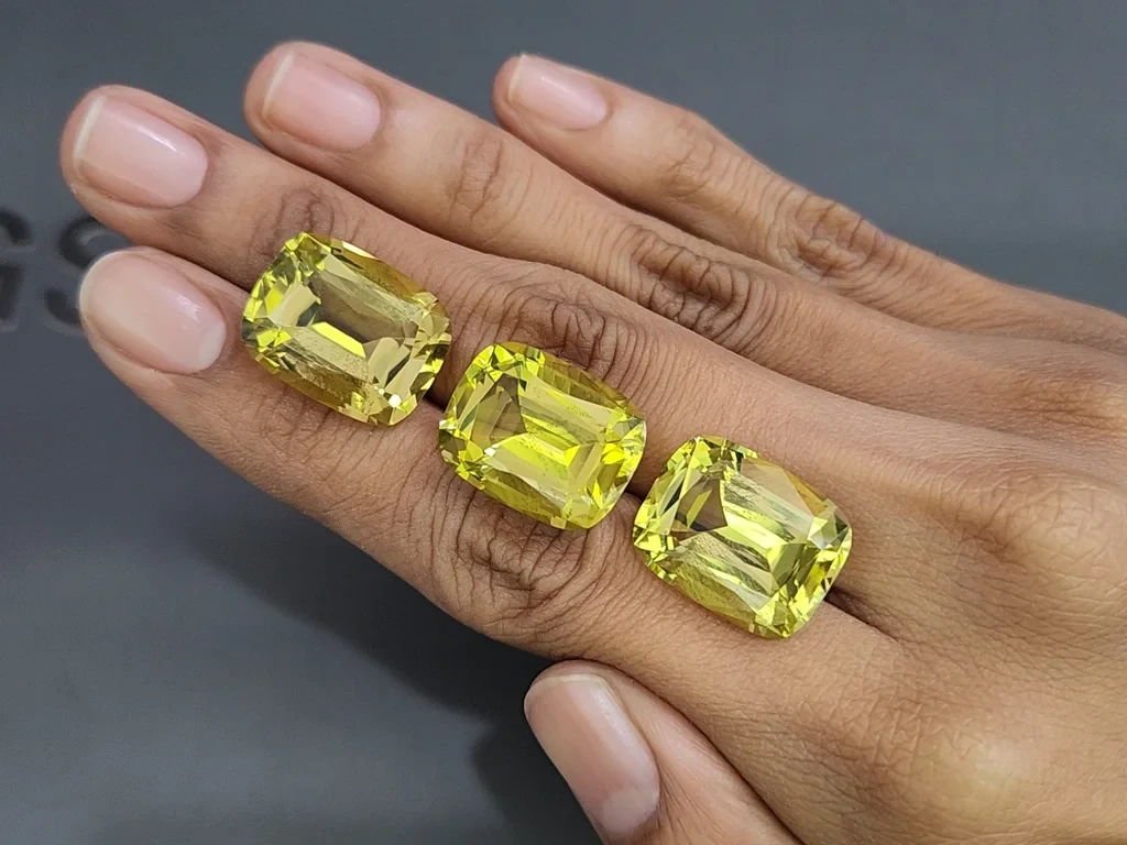 Сет цитринов в высокоточной огранке кушон 45,64 карат, Африка Изображение №2