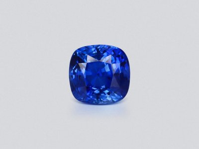 Синий сапфир цвета Cornflower Blue в огранке кушон 3,25 карата, Шри-Ланка photo