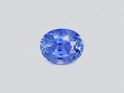 Синий сапфир Pastel Blue в огранке овал 3,63 карата, Шри-Ланка photo