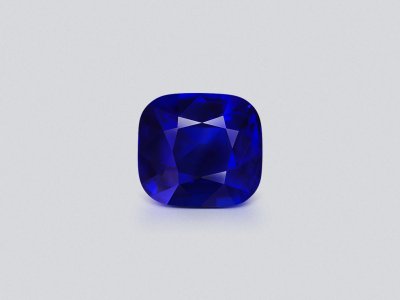 Негретый сапфир Royal Blue в огранке кушон 8.00 карат, Бирма photo