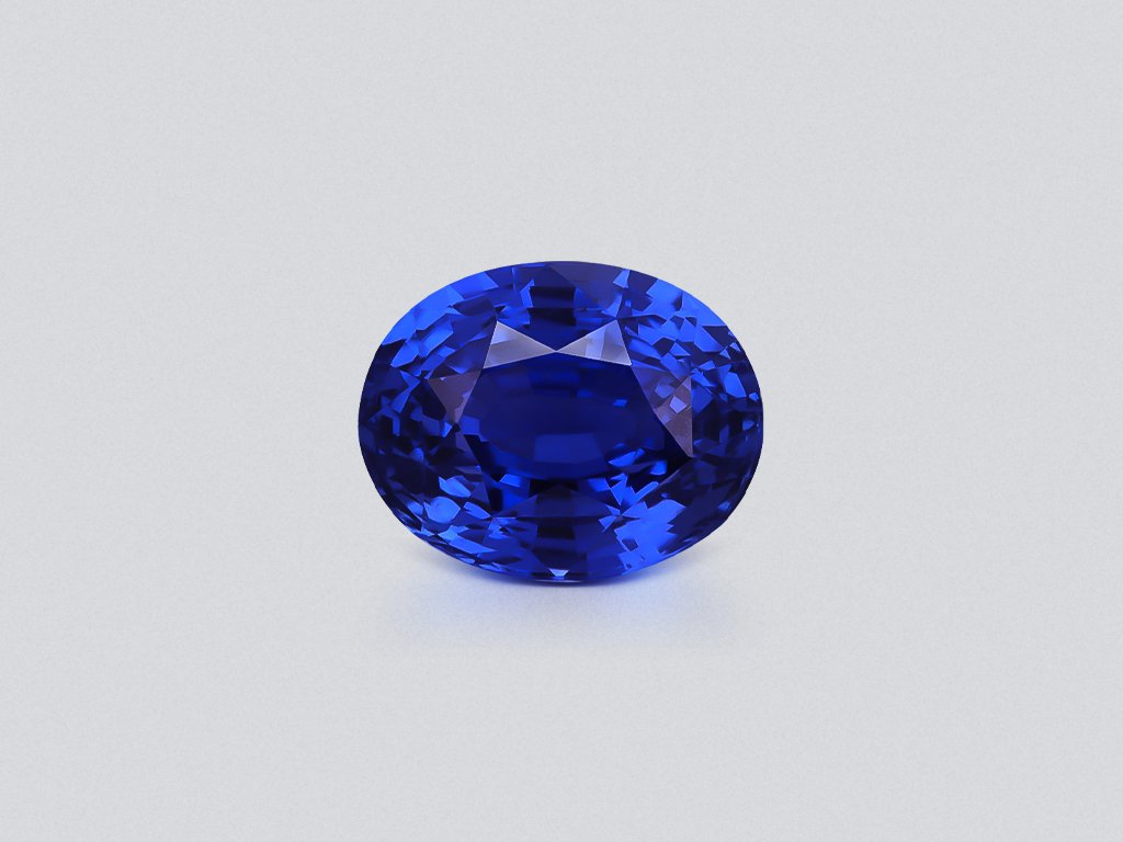 Негретый сапфир Cornflower Blue в огранке овал 5,50 карат, Шри-Ланка Изображение №1