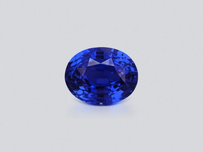 Негретый сапфир Cornflower Blue в огранке овал 5,50 карат, Шри-Ланка photo