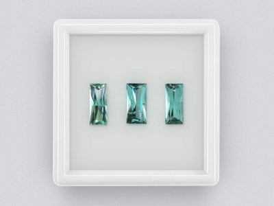 Комплект индиголитов 3,90 карата, Афганистан, ICA photo
