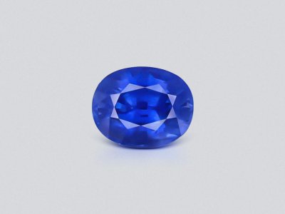 Редкий Electric blue сапфир в огранке овал 3,03 карата, Шри-Ланка photo