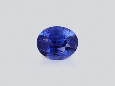 Негретый сапфир Cornflower Blue в огранке овал 3,05 карат, Шри-Ланка photo