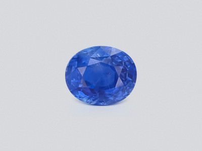 Негретый сапфир Cornflower Blue в огранке овал 9,20 карат, Шри-Ланка photo