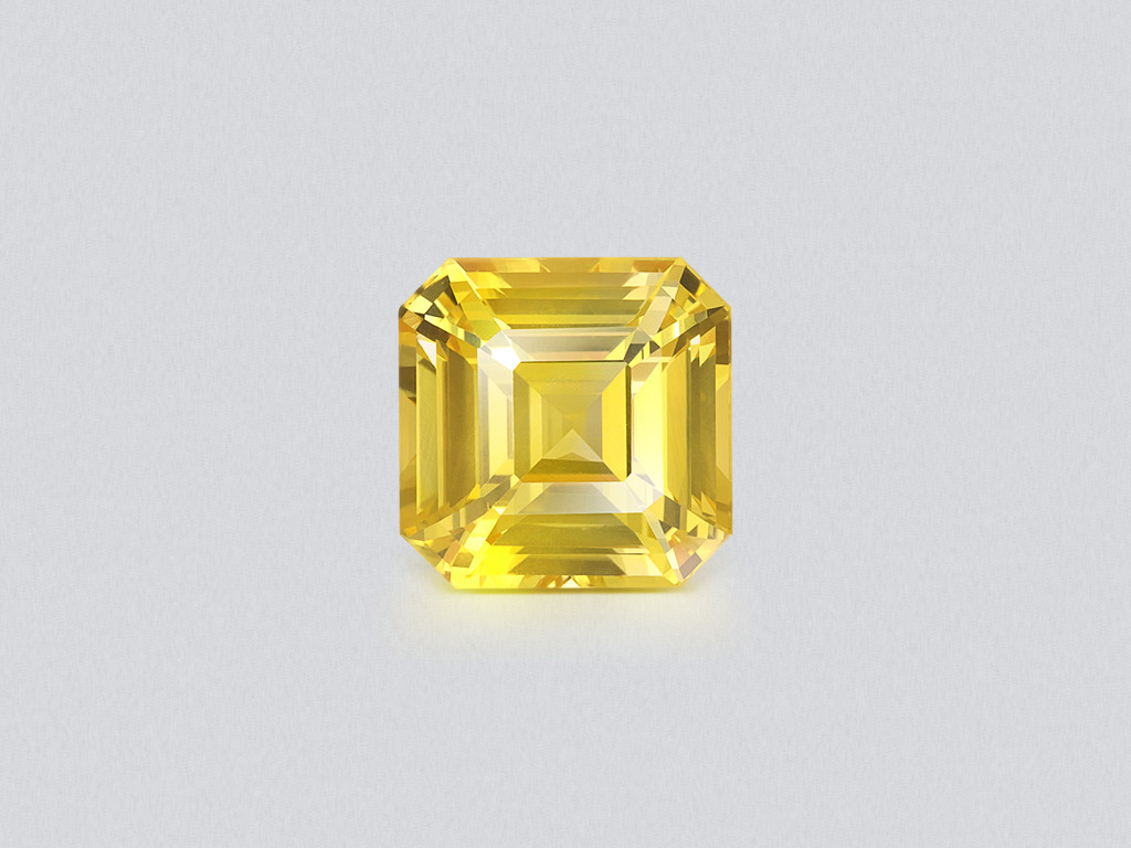 Сапфир Golden Yellow в огранке ашер 8,65 карат, Шри-Ланка Изображение №1