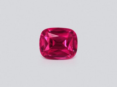 Шпинель Махенге Vibrant Pink-Red в огранке кушон 4,13 карата, Танзания  photo