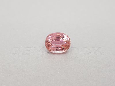 Розовый турмалин в огранке овал 8,98 карат, ICA photo