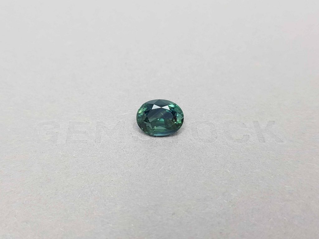Сапфир цвета teal в огранке овал 3,12 карат, Танзания Изображение №1