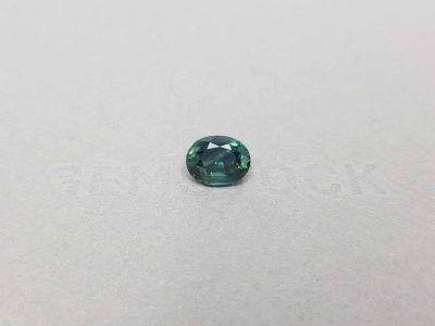 Сапфир цвета teal в огранке овал 3,12 карат, Танзания photo