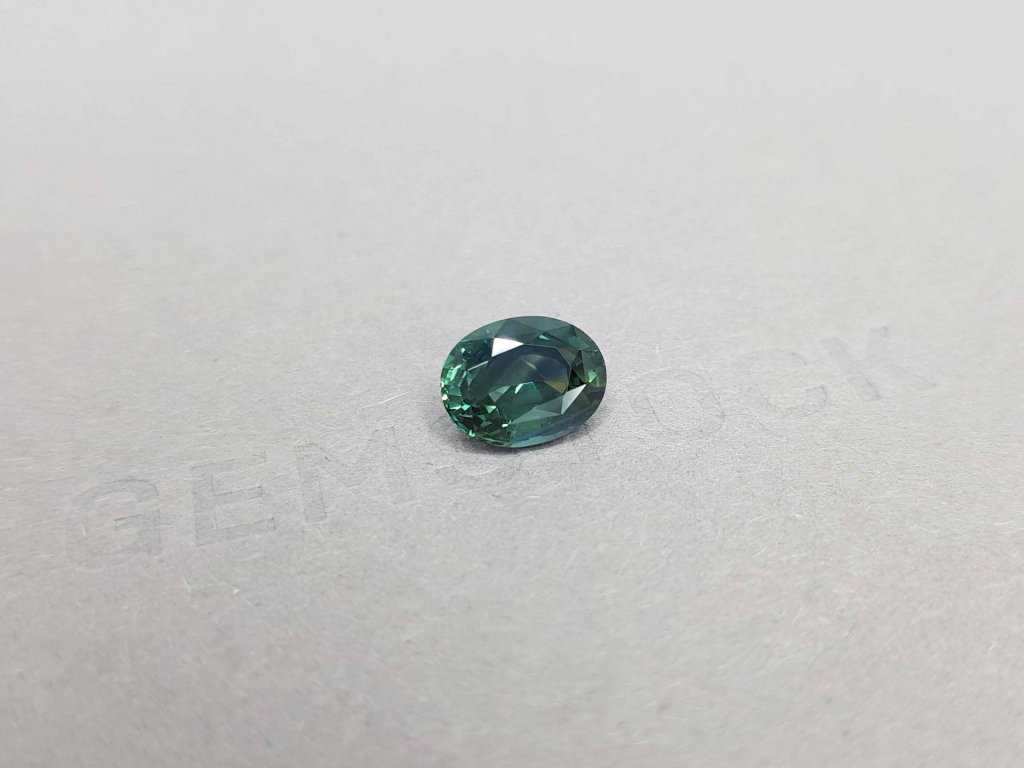 Сапфир цвета teal в огранке овал 3,12 карат, Танзания Изображение №2