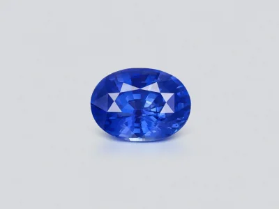 Синий сапфир цвета Royal Blue в огранке овал 7,52 карата, Шри-Ланка photo
