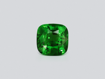 Гранат цаворит Intense Green в огранке кушон 3,00 карата, Танзания  photo