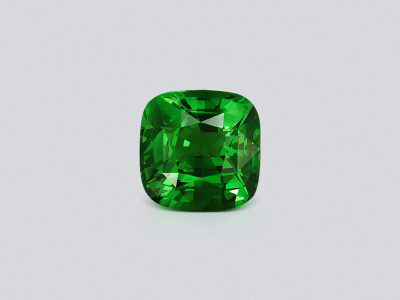 Гранат цаворит Intense Green в огранке кушон 3,00 карата, Танзания  photo