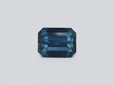 Негретый сапфир Teal в огранке октагон 1,57 карат, Шри-Ланка photo