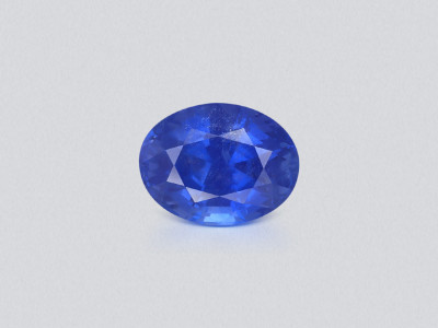 Негретый сапфир Cornflower Blue в огранке овал 5,98 карат, Шри-Ланка photo