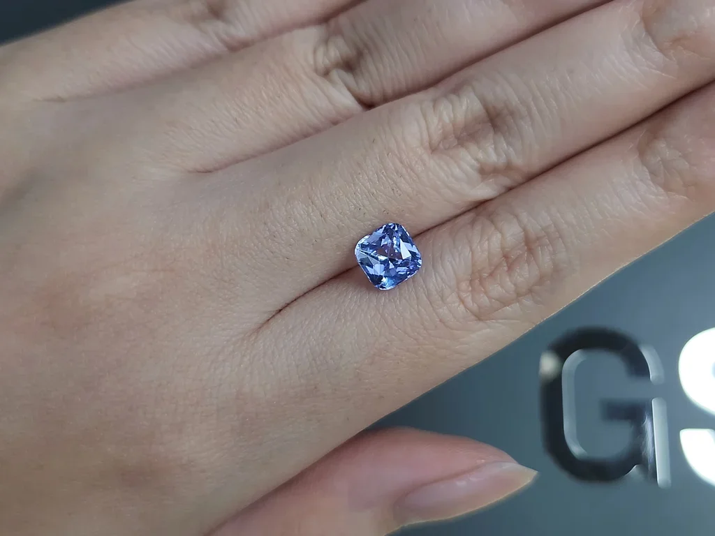 Сапфир Pastel Blue в огранке кушон 1,75 карата, Шри-Ланка Изображение №2