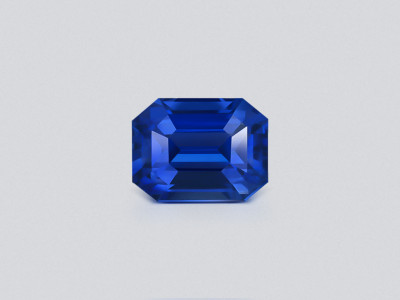 Негретый сапфир Royal Blue в огранке октагон 7,62 карат, Мадагаскар photo