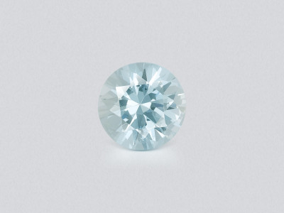 Аквамарин в огранке круг 0,48 карат, Мадагаскар  photo