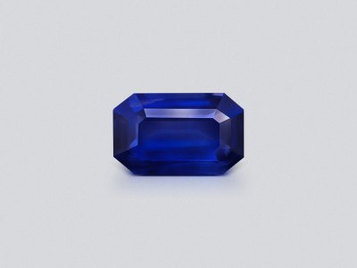 Негретый сапфир Royal Blue в огранке октагон 3,01 карат, Шри-Ланка photo