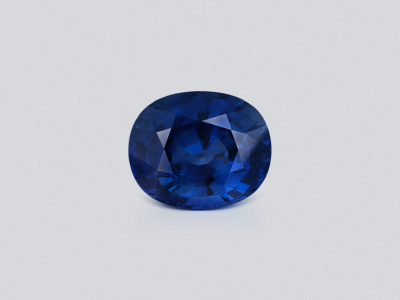 Негретый сапфир Intense Blue в огранке кушон 18,62 карата, Африка photo
