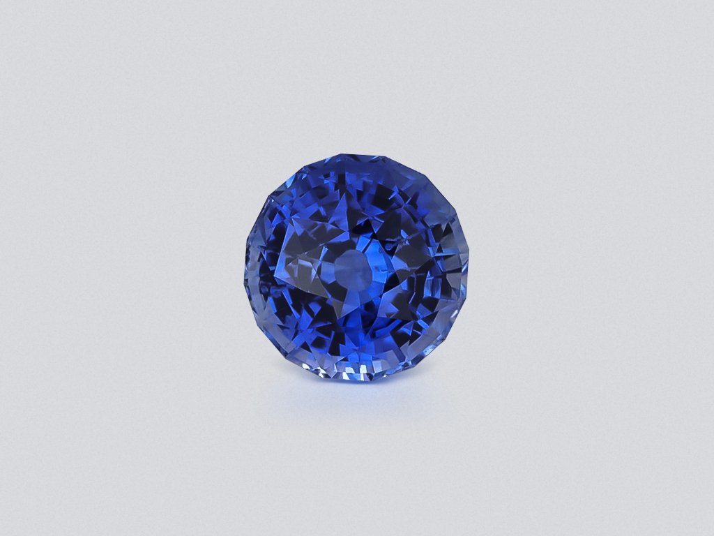 Сапфир Cornflower Blue в огранке круг 4,14 карат, Шри-Ланка Изображение №1