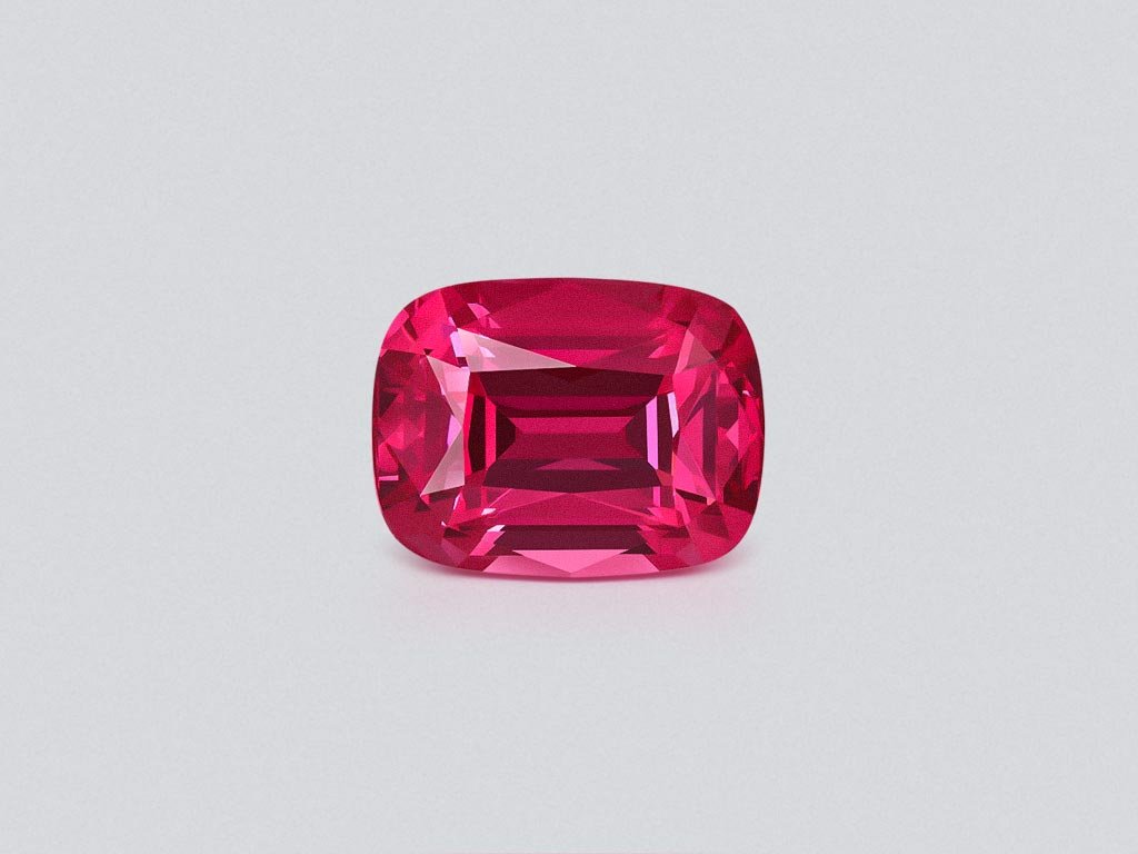 Шпинель Махенге Vibrant Pink-Red в огранке кушон 3,23 карата, Танзания Изображение №1
