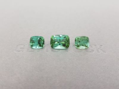 Сет из трех мятных турмалинов 7,45 карат photo