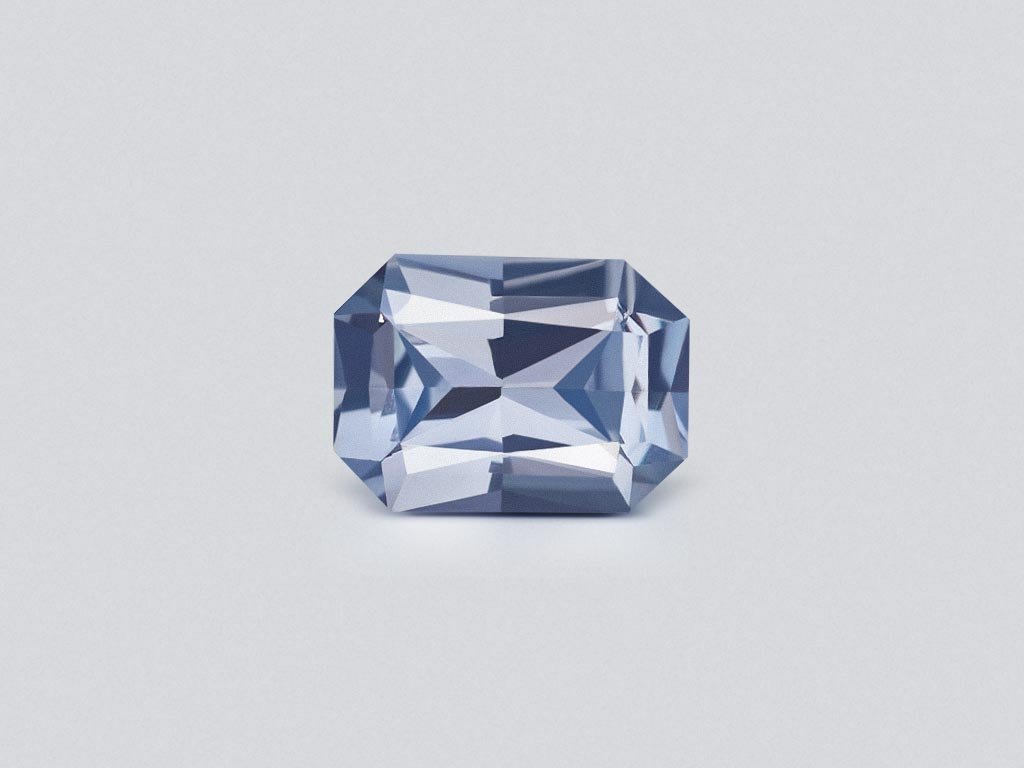 Негретый синий сапфир цвета ( Pastel Blue) в огранке радиант 0,94 карата, Шри-Ланка Изображение №1