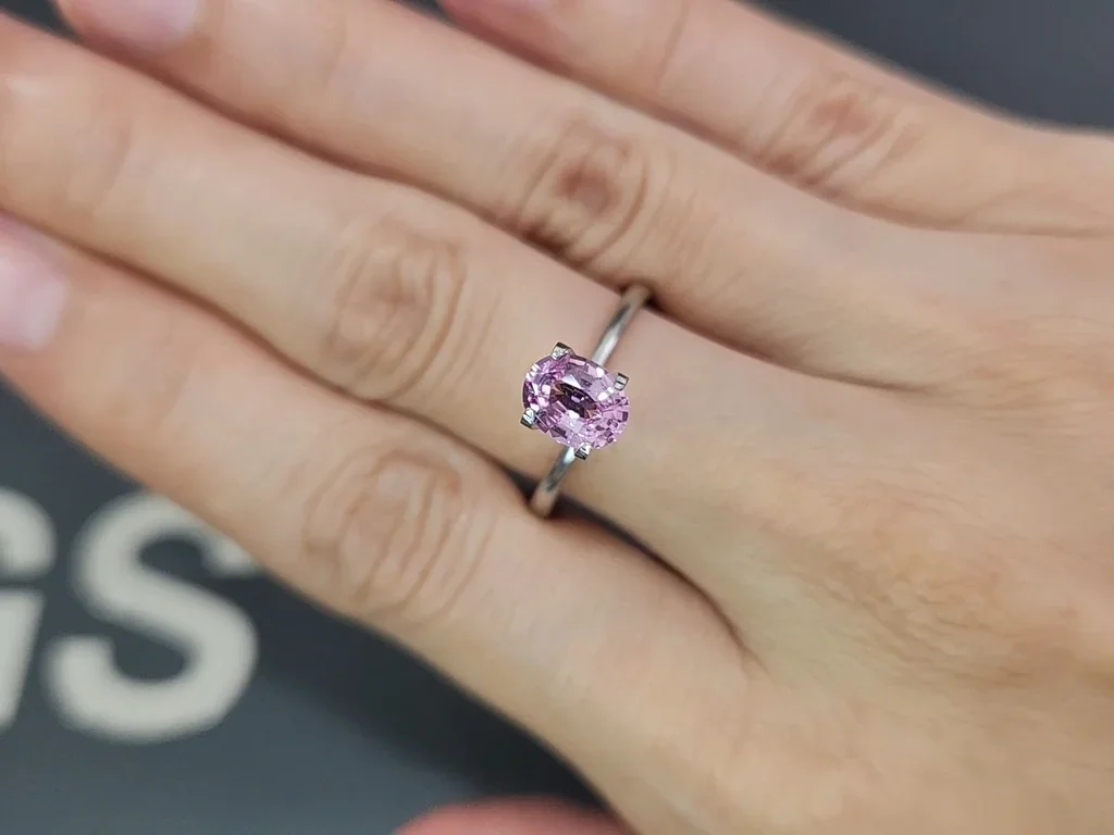 Сапфир Baby Pink в огранке овал 1,15 карат, Мадагаскар  Изображение №5