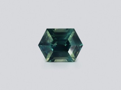 Сапфир Teal в огранке гексагон 1,20 карат, Мадагаскар photo