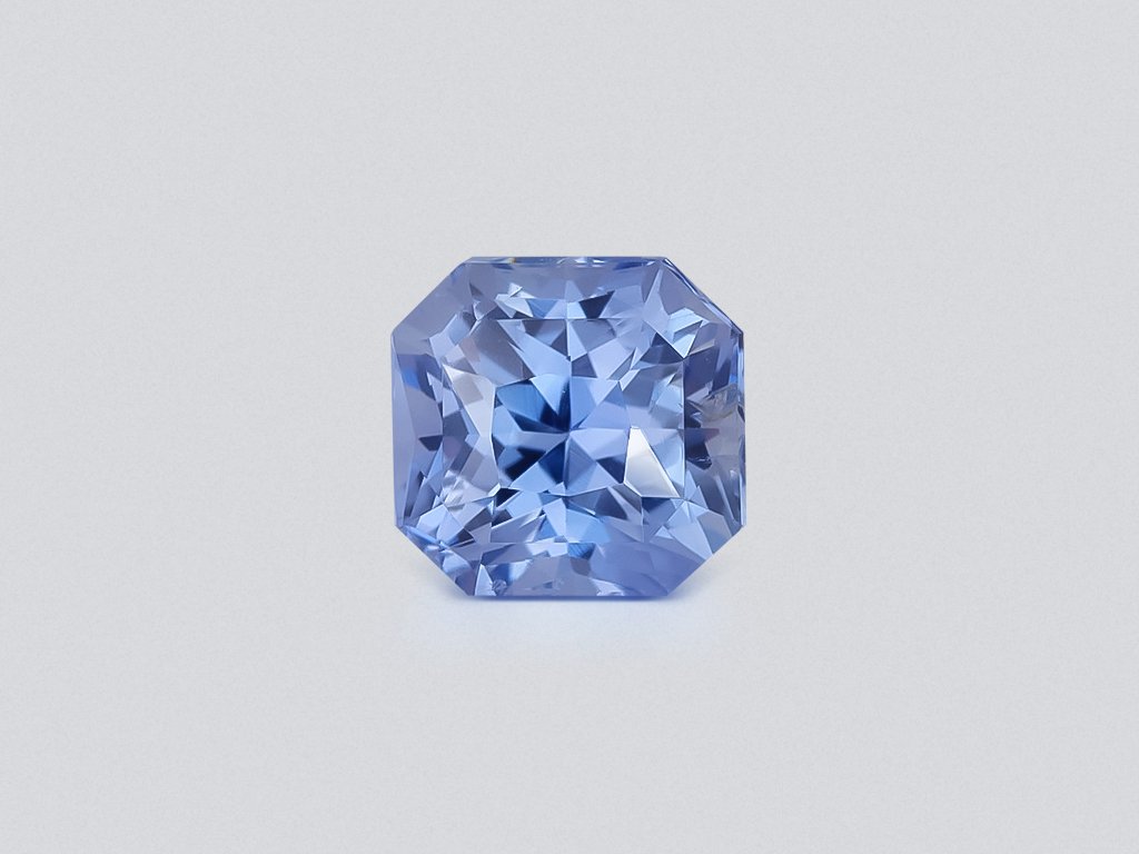 Негретый сапфир Pastel Blue в огранке радиант 1,51 карат, Шри-Ланка  Изображение №1