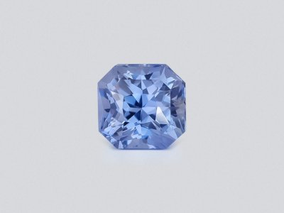 Негретый сапфир Pastel Blue в огранке радиант 1,51 карат, Шри-Ланка  photo