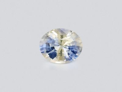 Негретый сапфир Bi-color в огранке овал 2,53 карат, Шри-Ланка photo