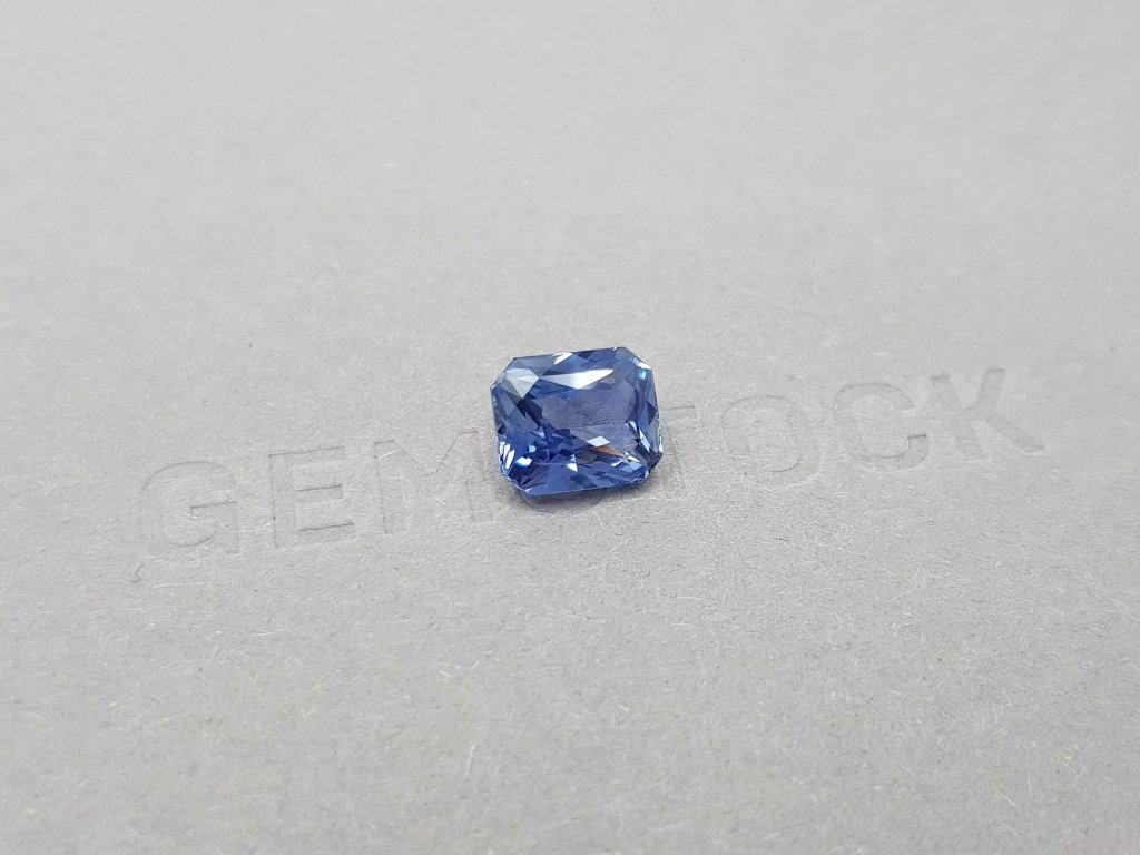 Синий природный сапфир в огранке радиант 3,51 карат, Шри-Ланка Изображение №2