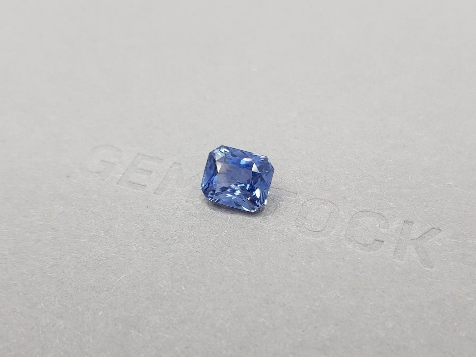 Синий природный сапфир в огранке радиант 3,51 карат, Шри-Ланка Изображение №3