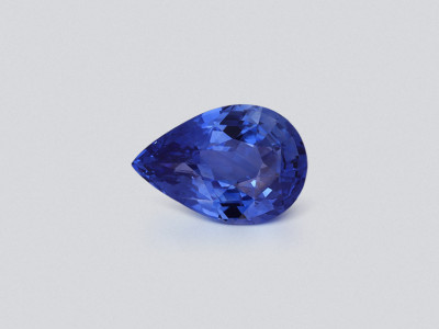 Сапфир Cornflower Blue в огранке груша 8,70 карат, Шри-Ланка photo