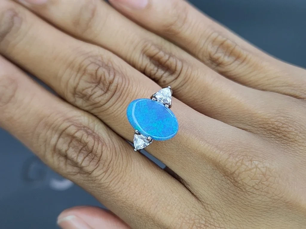 Опал в огранке овал 2,48 карат, Австралия Изображение №5