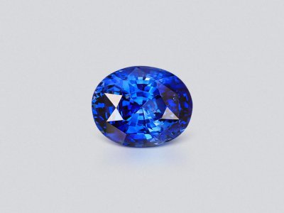 Cиний сапфир Royal Blue в огранке овал 7,42 карата, Шри-Ланка photo