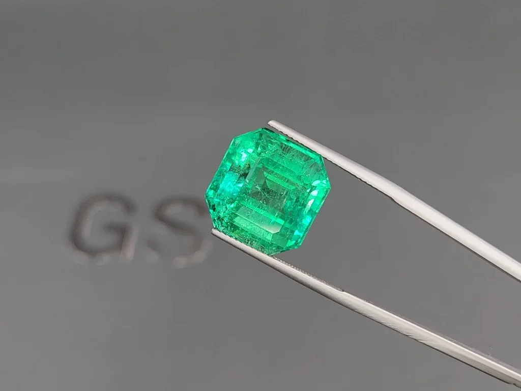 Крупный изумруд Intense Green в огранке октагон 20,57 карат, Колумбия  Изображение №3
